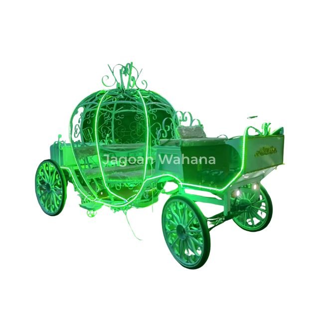 Pumpkin Carriage with LED Lights