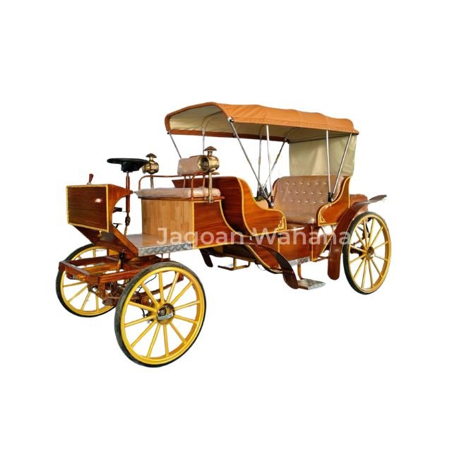 Wooden Classic Carriage with Canopy