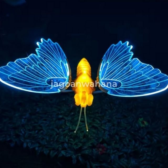 Acrylic LED Dynamic Butterfly (74cm - Tri Color)