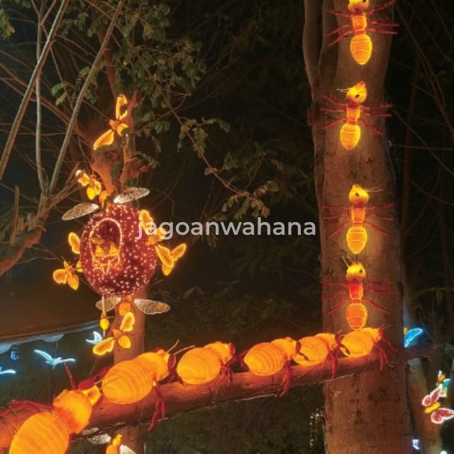 LED Semut Simulasi (Statis)