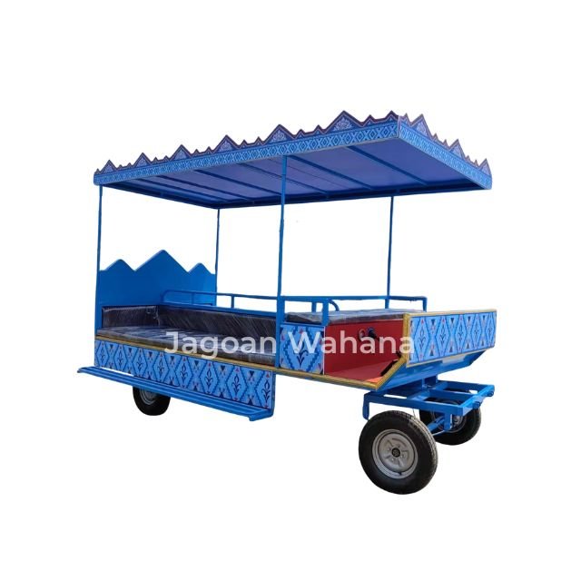 Long Blue Carnival Carriage