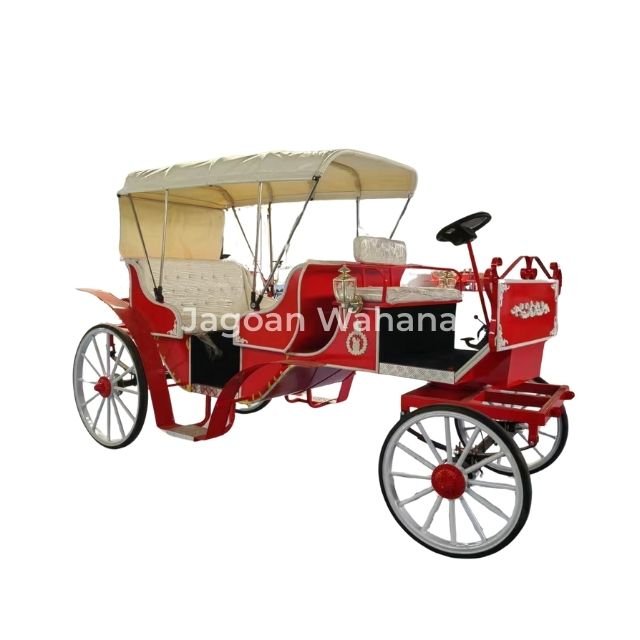Red Classic Carriage with Canopy 1